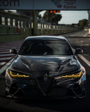 Alfa Romeo Giulia Quadrifoglio GTAm Conversion Kit by PariS'5 GaraGe - Complete Kit - Carbon Fiber